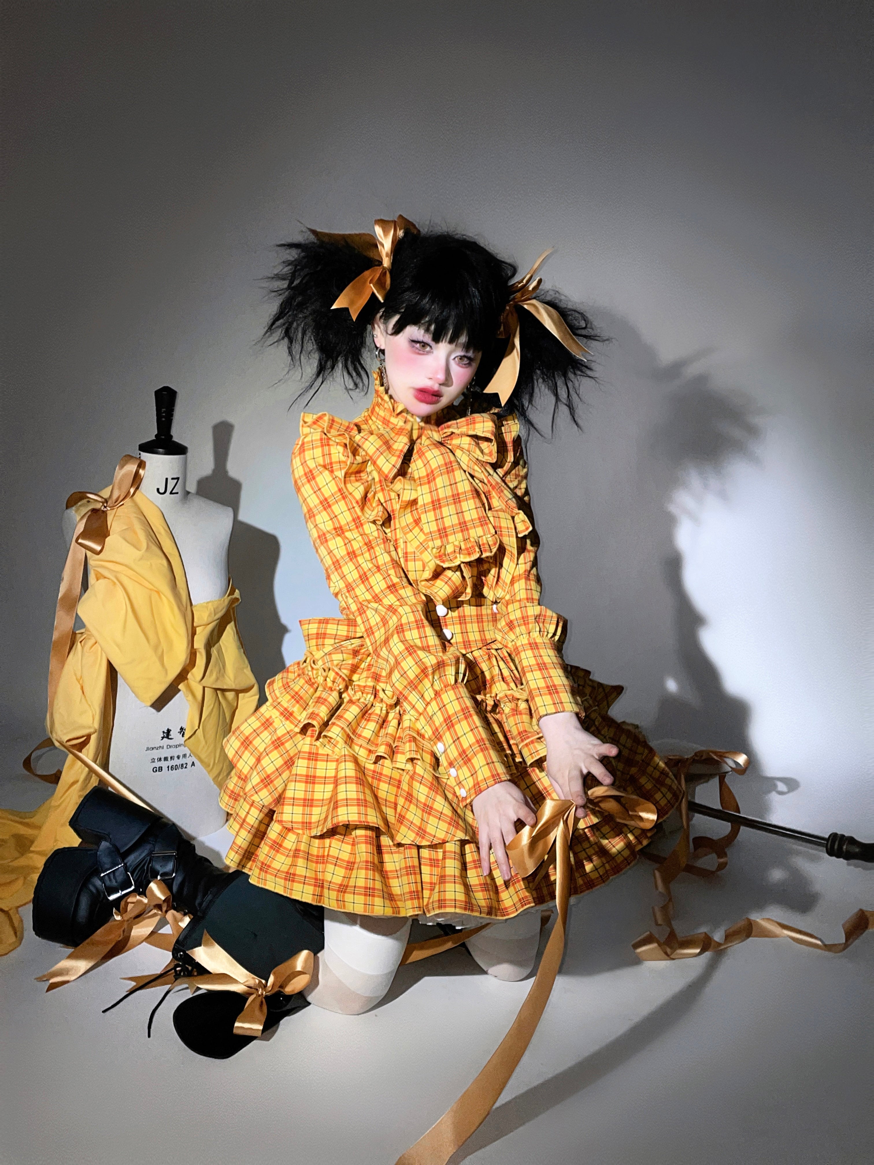入荷済み「CATCOCOON・A DOLL'S HOUSE」チェック柄 ブラウス