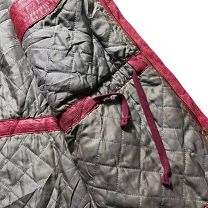 vintage 1980’s MARITHE FRANCOIS GIRBAUD red leather coverall with jacket