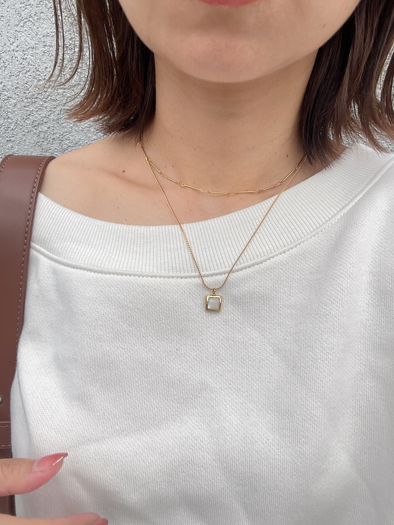 ボーンチェーンネックレス