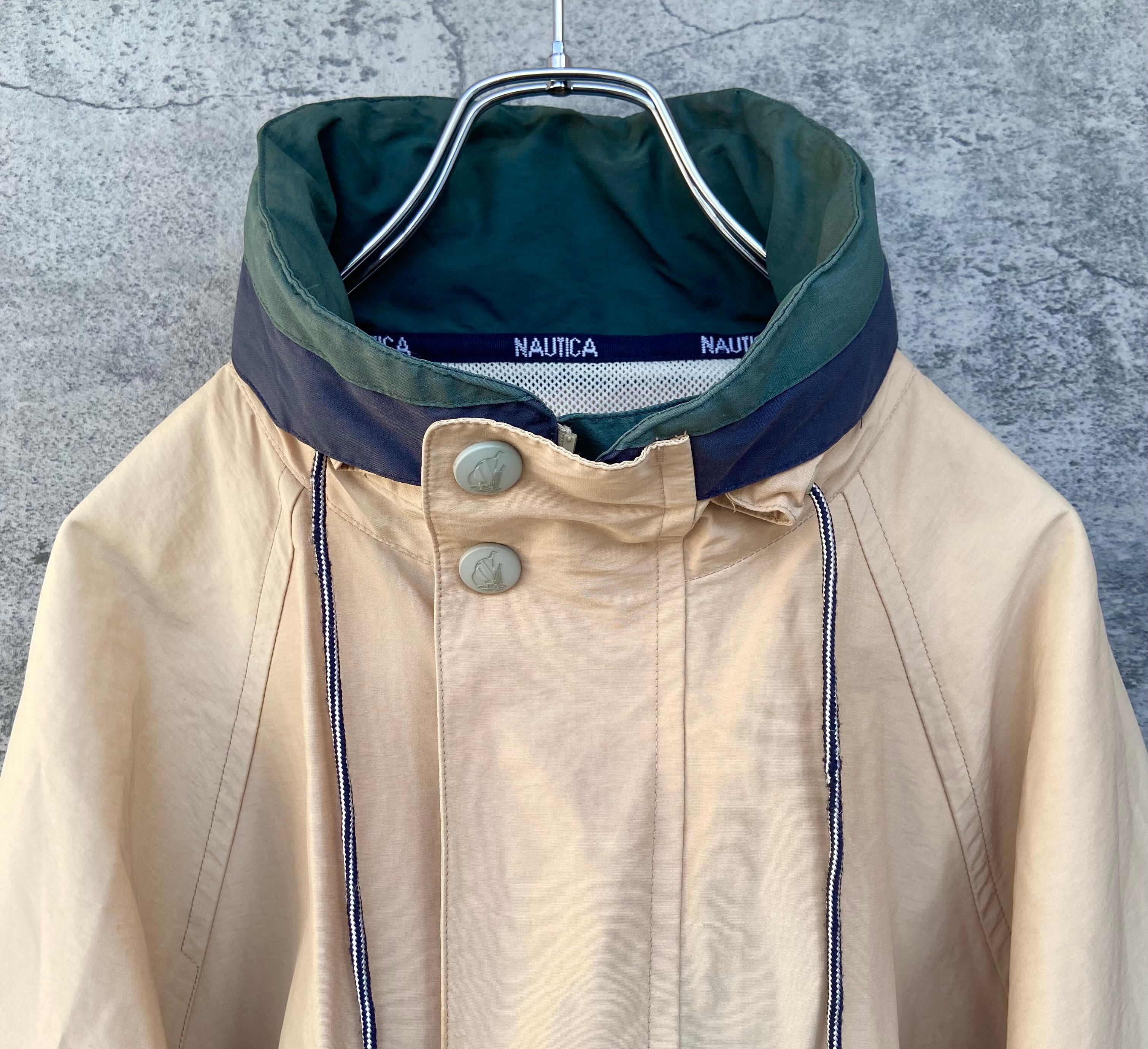 90s vintage ノーティカ NAUTICA 肉厚ナイロン ジャケット ベージュ