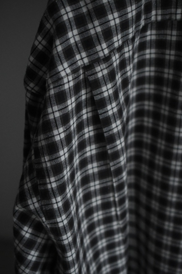 BAUTH / COTTON SILK CHECK SHIRTS (CHARCOAL CHECK)