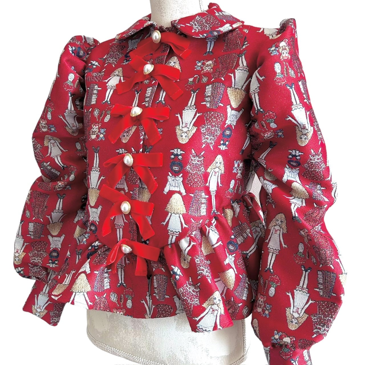 ジャガードジャケット　RED