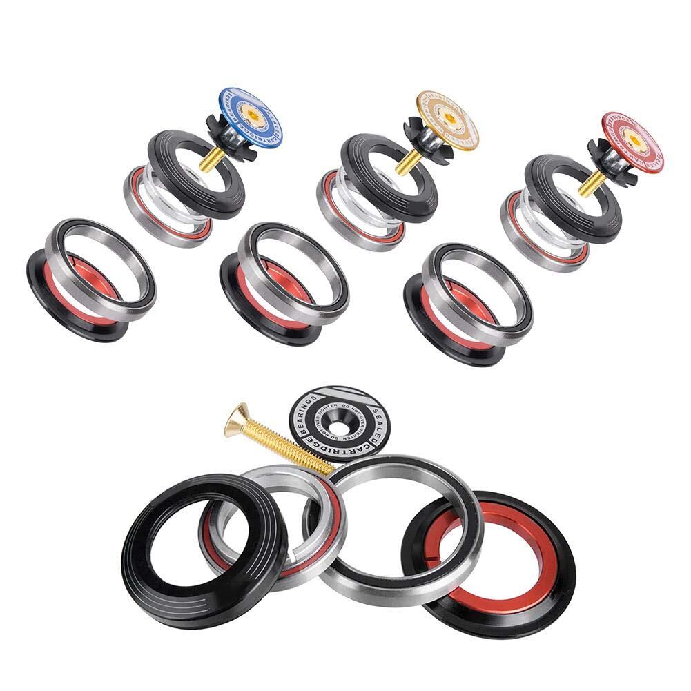 【在庫処分】EBTOOLS 自転車ヘッドセット ベアリングセット ロードバイクフロントフォーク マウンテンバイク用 ヘッドセットテーパチューブからストレートチューブ 自転車アクセサリー42 52mm
