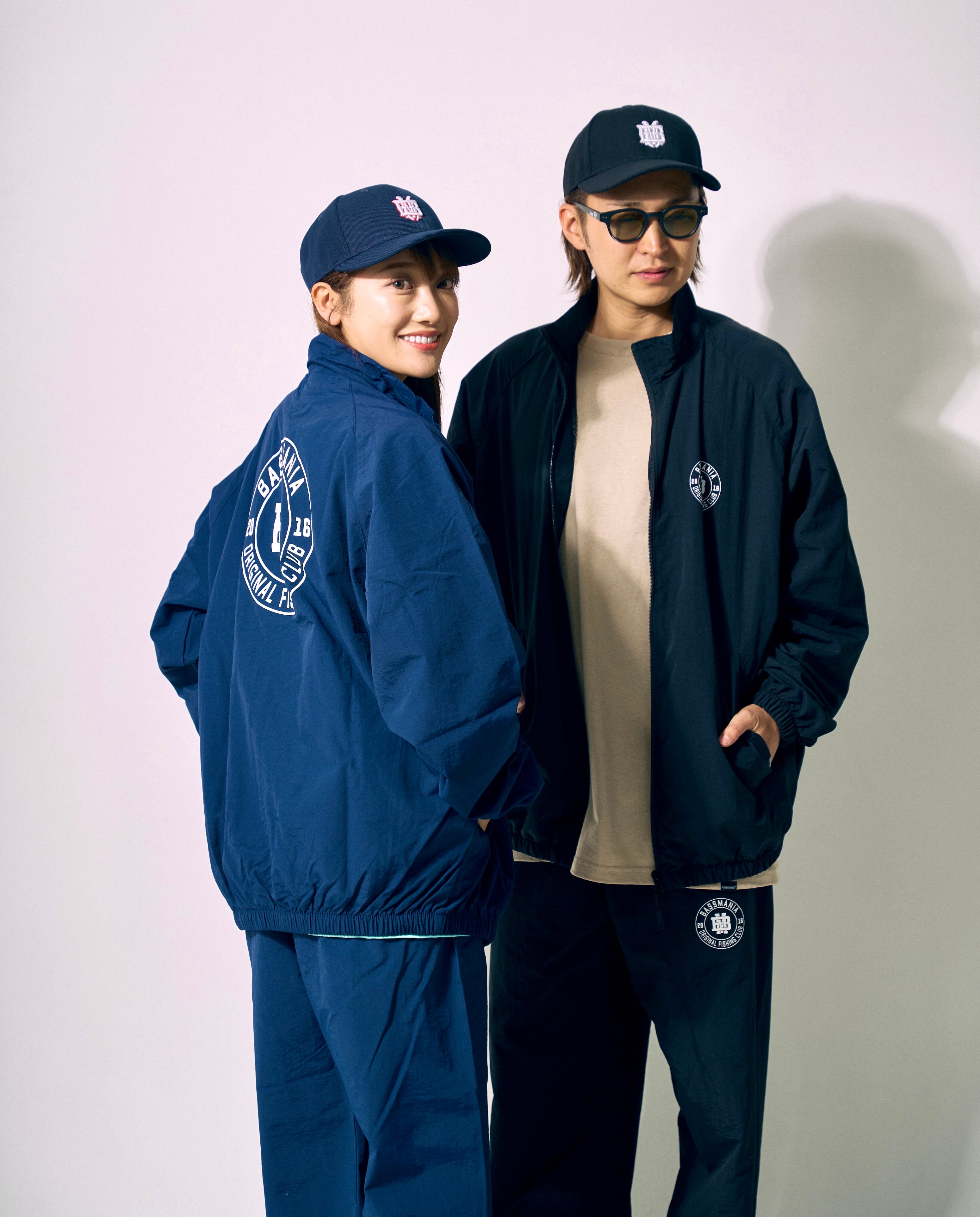 DeepRangebybassmania】BMサークルロゴナイロンジャケット［BLK