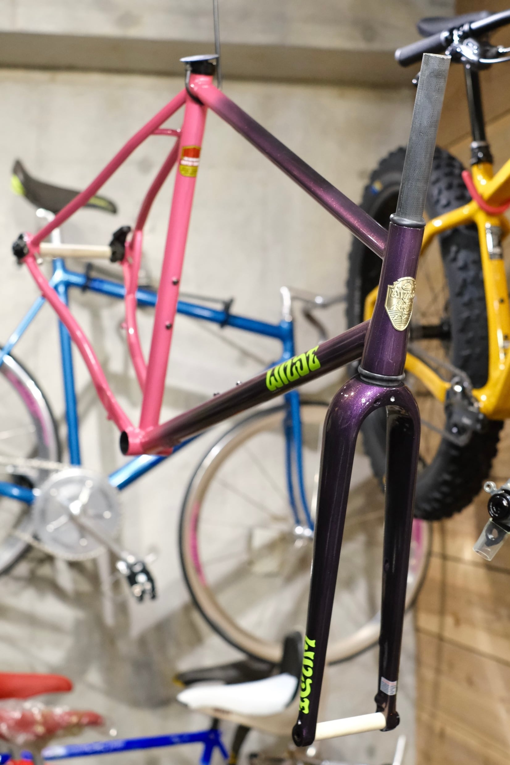 BICYCLE Angelarium3種 WILDE BICYCLE CO】MEAN JEAN FRAME SET (PURPLE / PINK SPARKLE