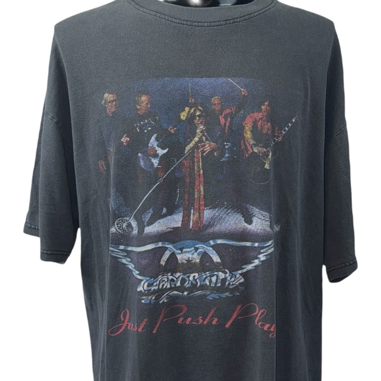 【AEROSMITH】エアロスミス JUST PUSH PLAY TOUR 2001 空山基 Tシャツ XL