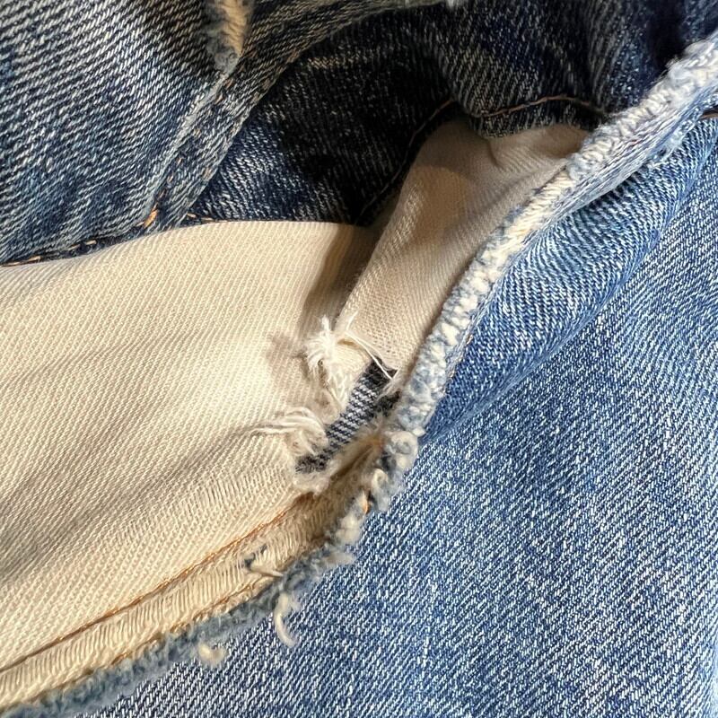 60's 70's LEVI'S リーバイス 501 デニム Big E平行ステッチ 刻印2