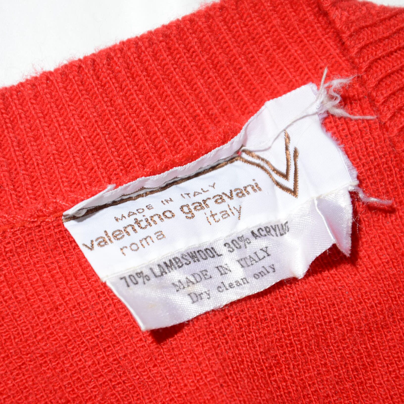 オールドヴァレンティノ　ガラヴァーニ　ロゴデザイン　カーディガン vintage V garavani logo knit cardigan | boutique goldenwool