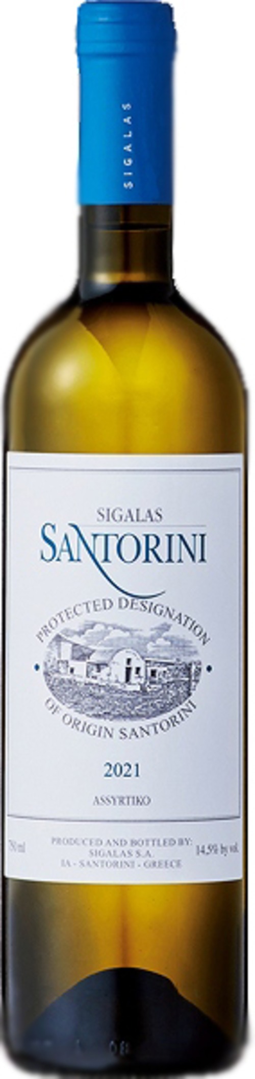 サントリーニ・アシルティコ2021年 白　地域　ギリシャ・サントリーニ 　葡萄品種　アシルティコ　750ml