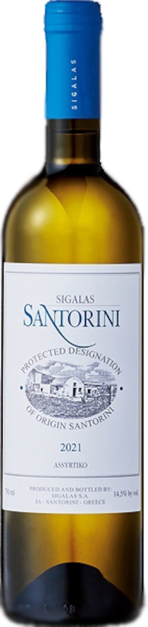 サントリーニ・アシルティコ2021年 白　地域　ギリシャ・サントリーニ 　葡萄品種　アシルティコ　750ml
