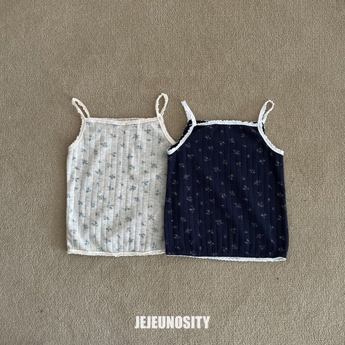 【予約】JEJEUNOSITY 花柄レースキャミ