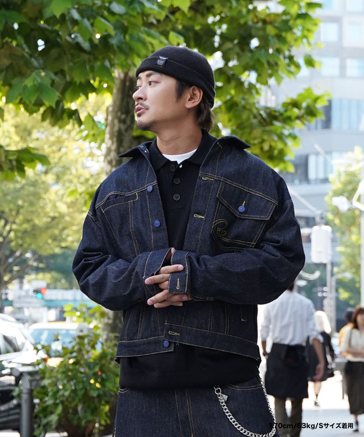 【#Re:room】VINTAGE DROP SHOULDER DENIM JACKET［REJ114］