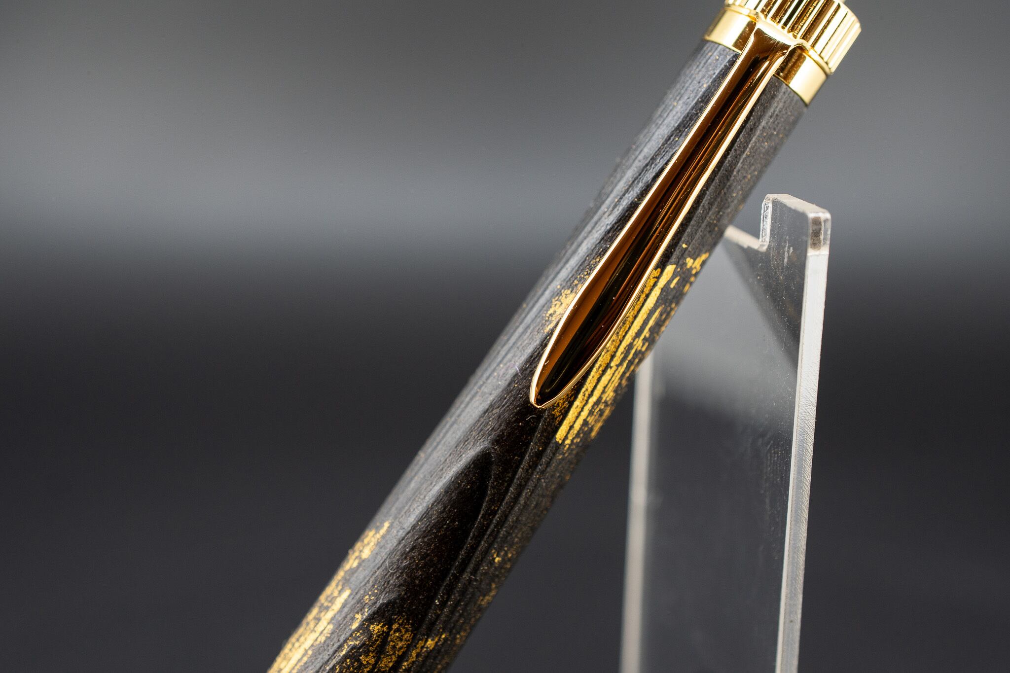 【日本が誇る銘木】屋久杉 国産拭き漆 漆箔 gold BP