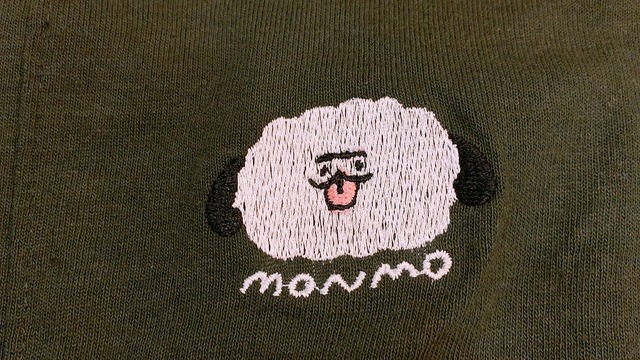 くまのまーくん＆いぬのモンモ 胸ポケ刺繍Tシャツ