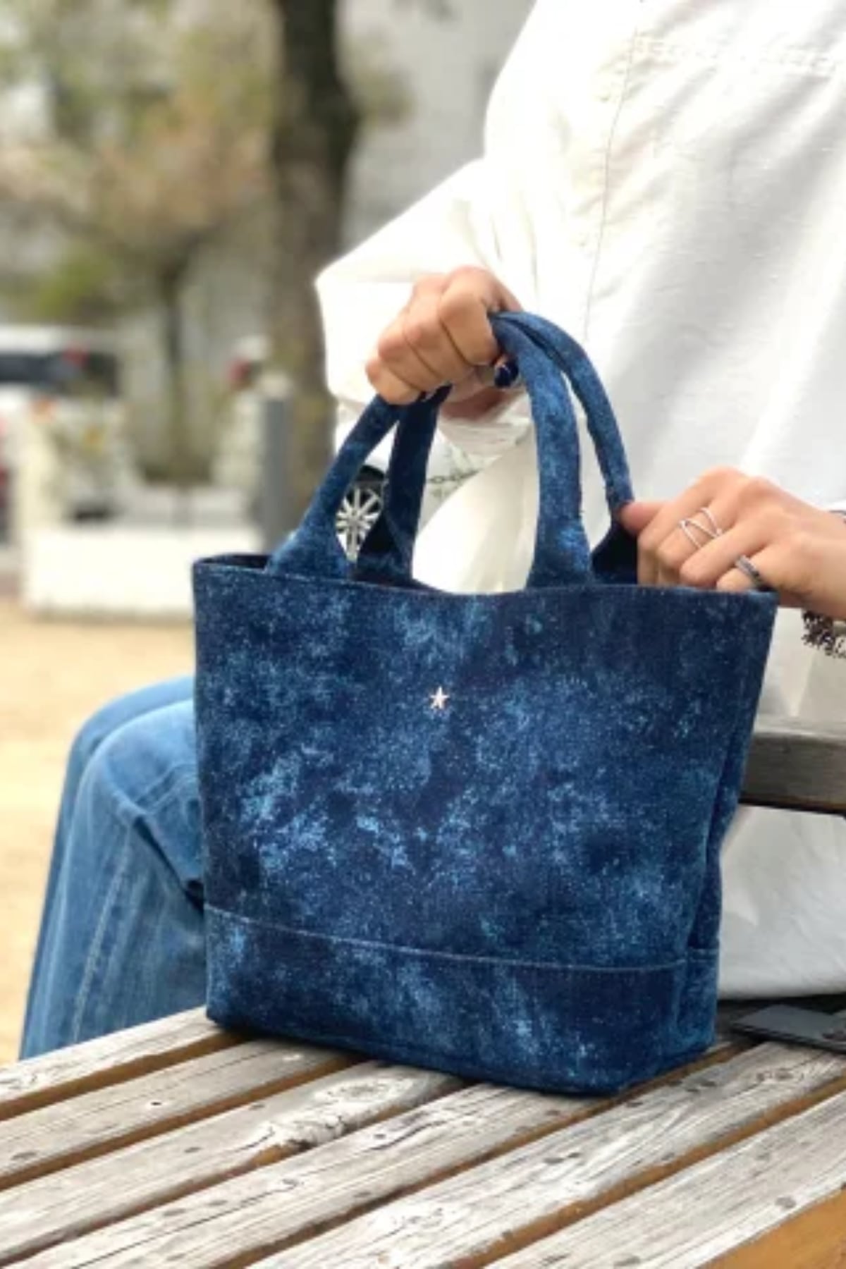 星空を持ち歩く】美星デニムバッグ『3WAY STAR DENIM BAG 星空を持ち歩く】美星デニムバッグ『3WAY STAR DENIM BAG