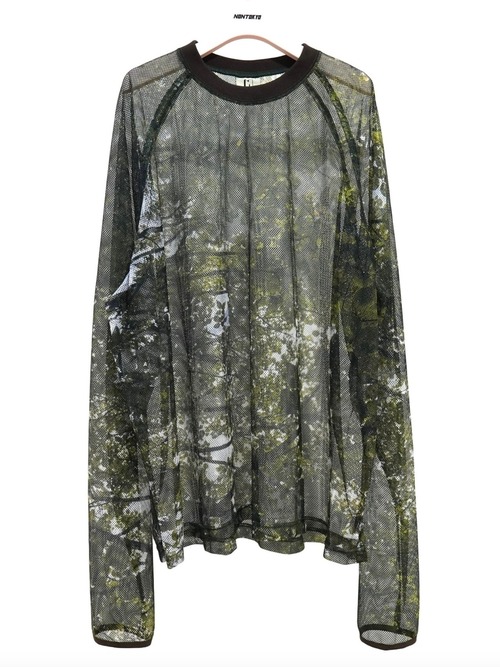 【24SS】NONTOKYO ノントーキョー / PRINT MESH PULLOVER (FOREST)