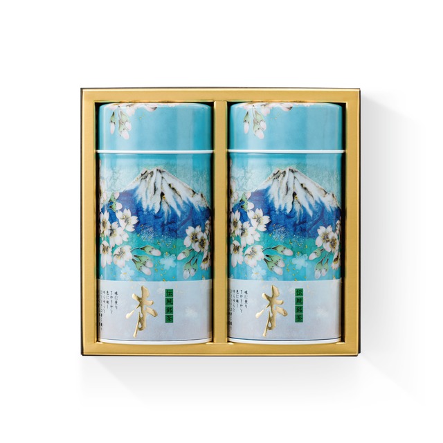 ギフト茶缶「七宝富士」老寿180g×2缶入り
