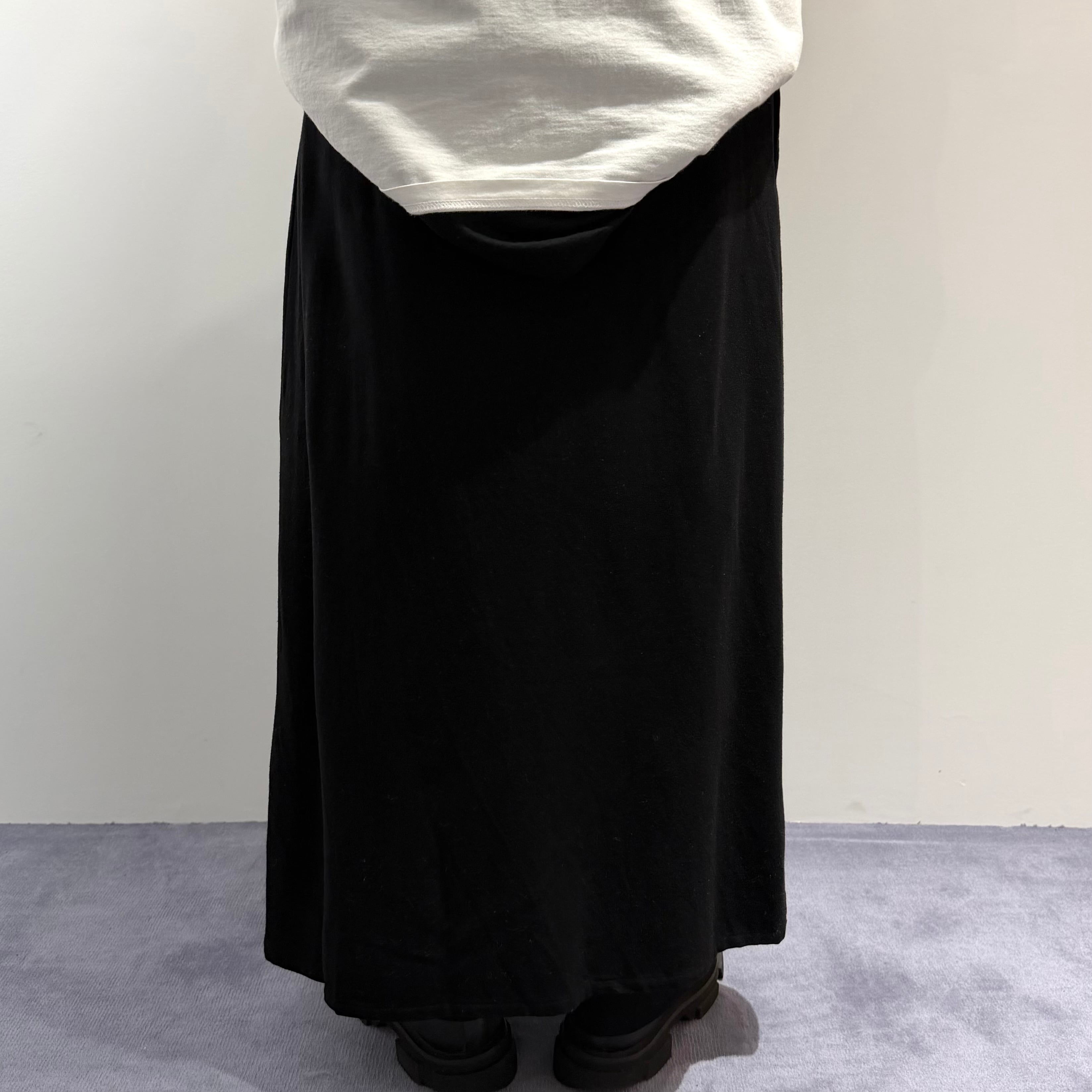 Yohji Yamamoto+NOIR スリット ロングスカート ヨウジヤマモト