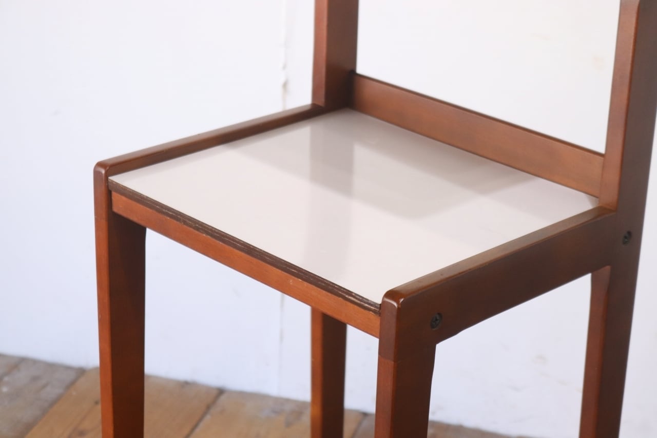 karimoku カリモク レトロ 電話台 花台 飾り台 木製 メラミン天板