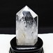 水晶 六角柱 虹入り 水晶 ポイント 台座付属 置物 原石 一点物 152-4495