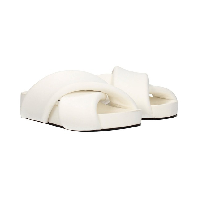 JIL SANDER ジルサンダー レディース スライドサンダル レザー ホワイト