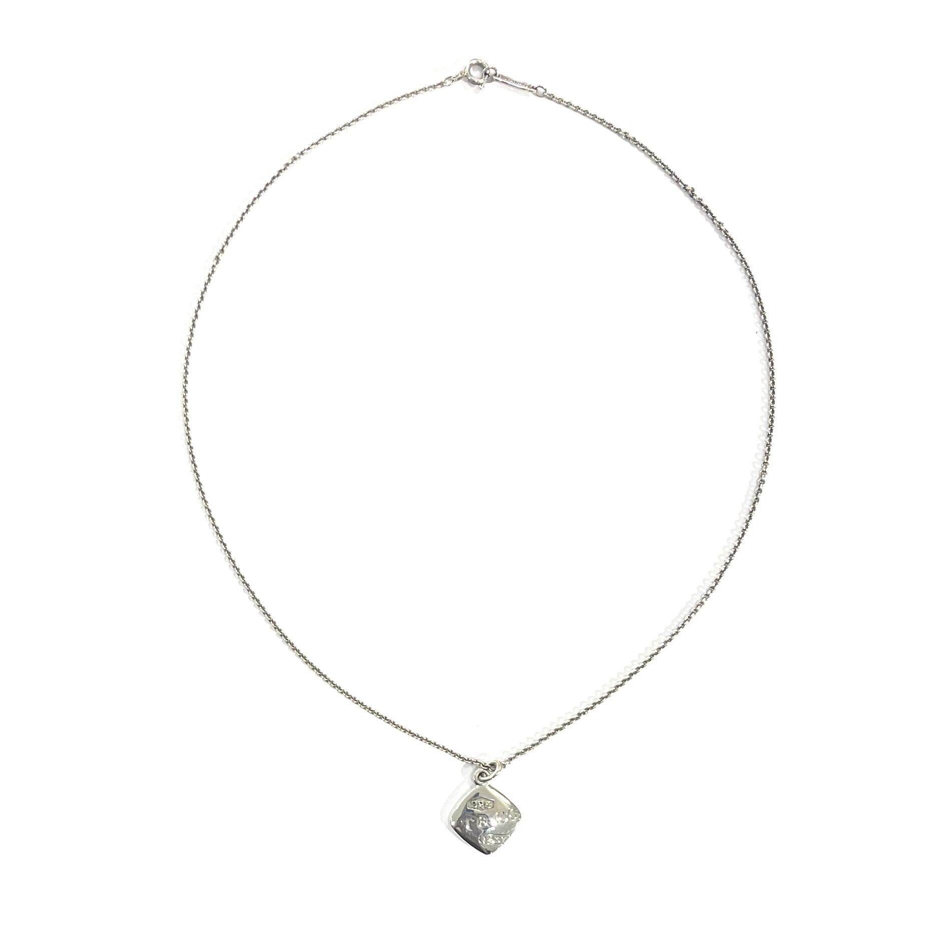 TIFFANY&CO.】2505 T&COティファニータグスクエアプレート ネックレス