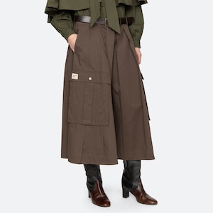 SEA NY TRISTAN SOLID PLEATED CULOTTES BROWN