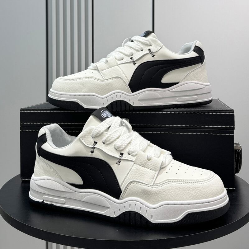 bicolor padded ankle low-cut sneakers mr0530
