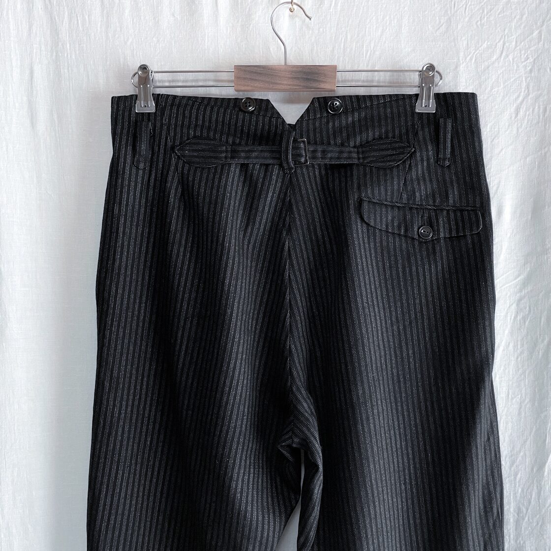 貴重 40s ユーロ ヴィンテージ 針刺し シンチバック ブラック  