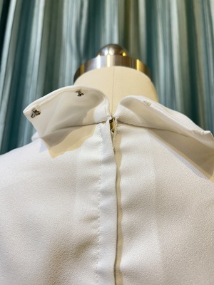 vintage white blouse with belt