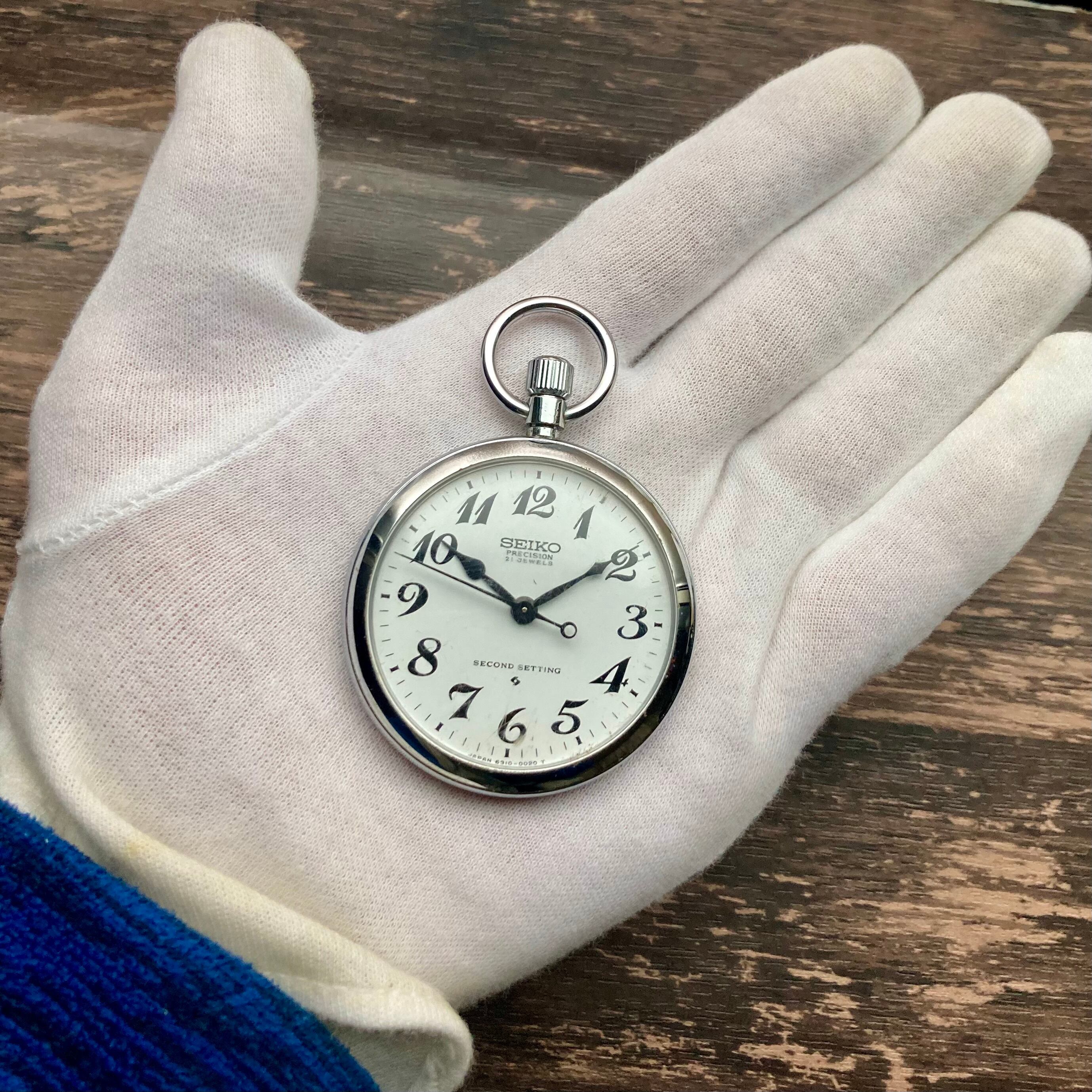 動作品】セイコー SEIKO 懐中時計 1976年 昭和51年 千鉄 手巻き