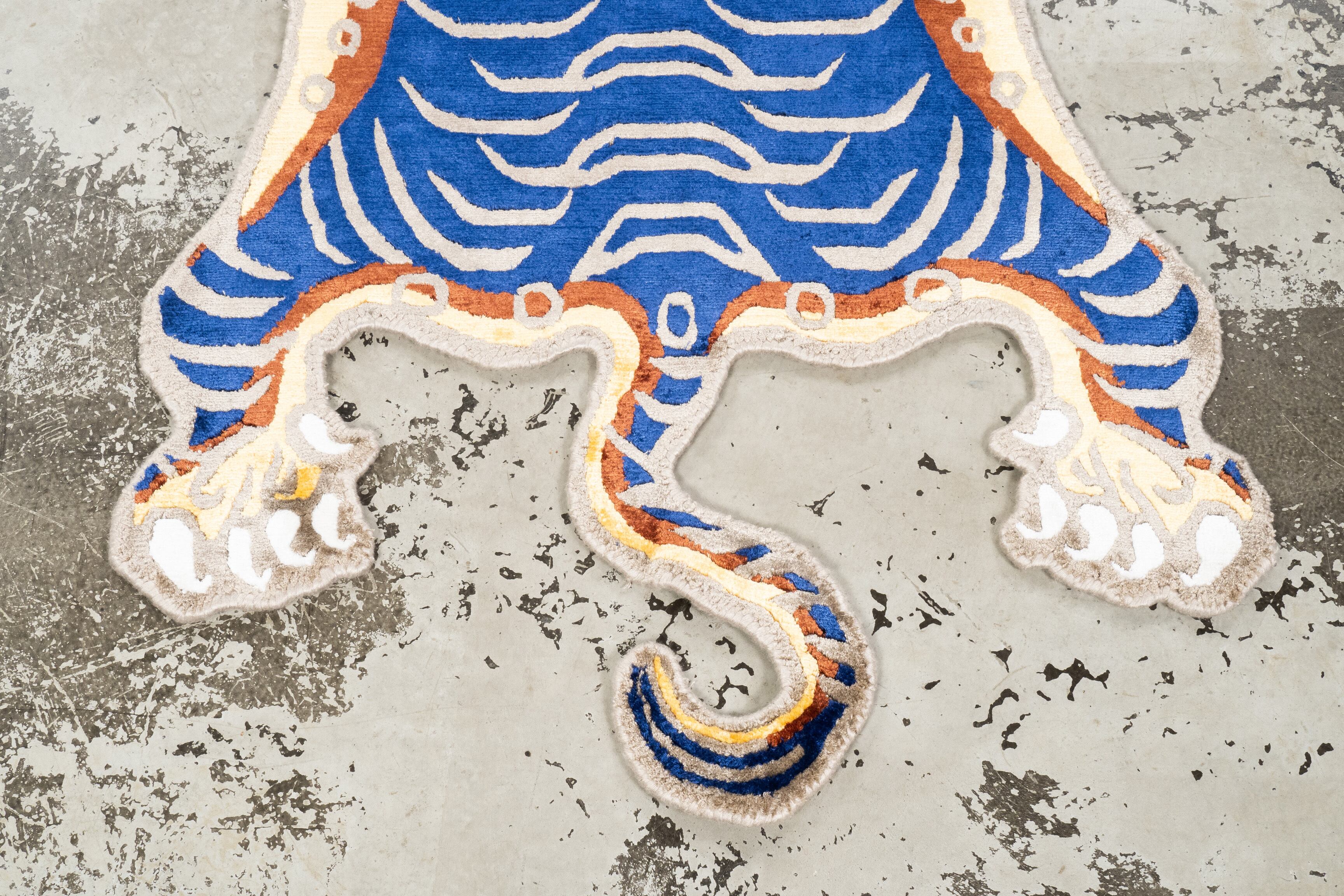 Tibetan Tiger Rug 《Sサイズ•シルク184》チベタンタイガーラグ