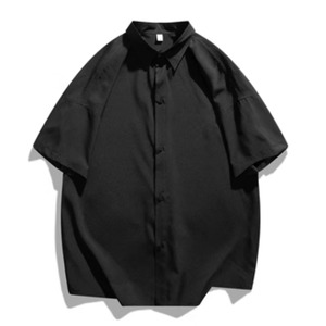ドロップショルダールーズ半袖シャツ　0759