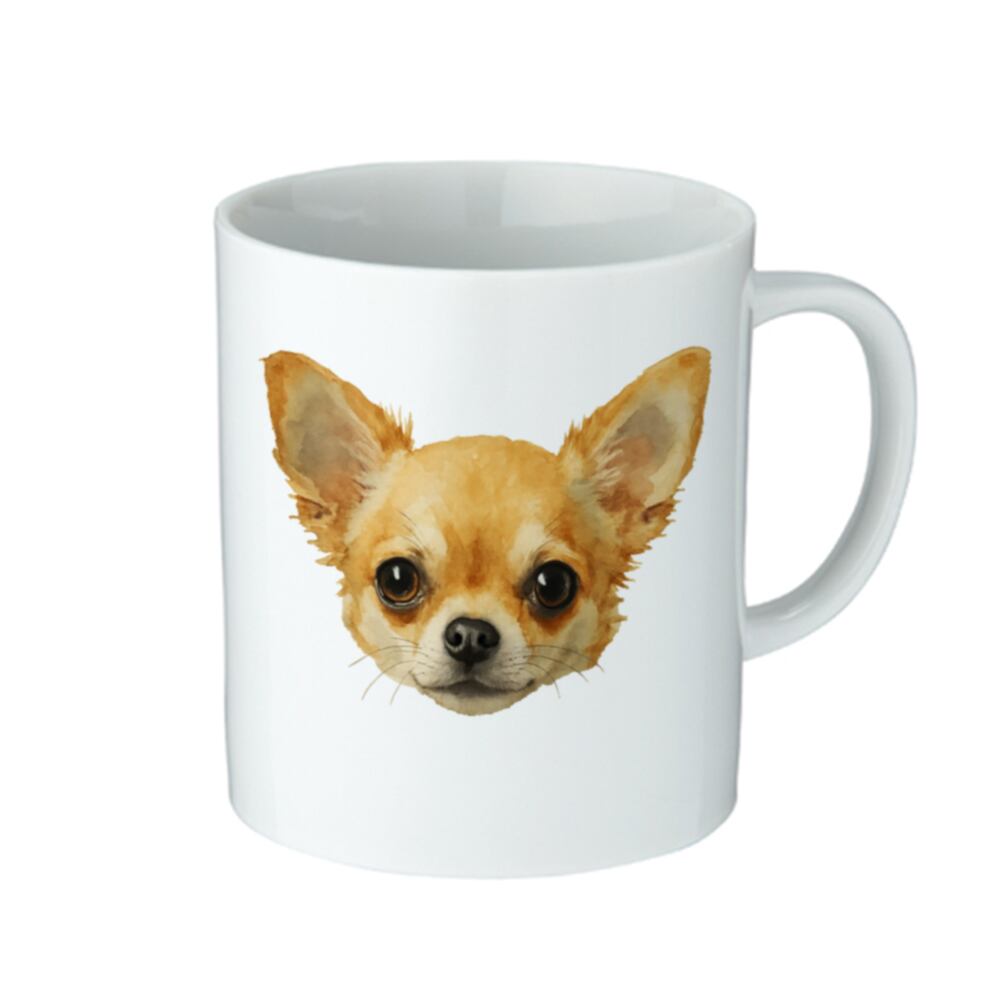 チワワ 陶器 めぐりん様 チワワ 陶器製 フィギュア 置物 犬のオブジェ