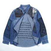 SASHIKO PATCH DENIM SHIRT