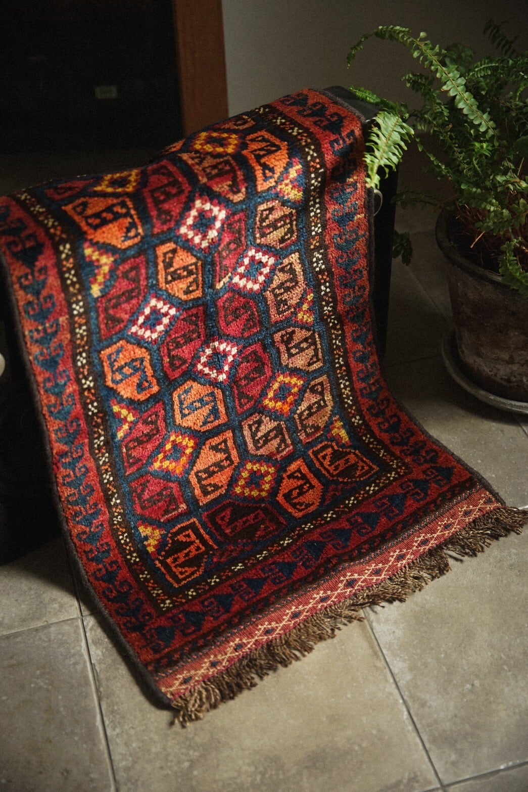 1114-Vintage Baluch rug