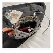 編み込み ハーフムーン ハンドバッグ  90003