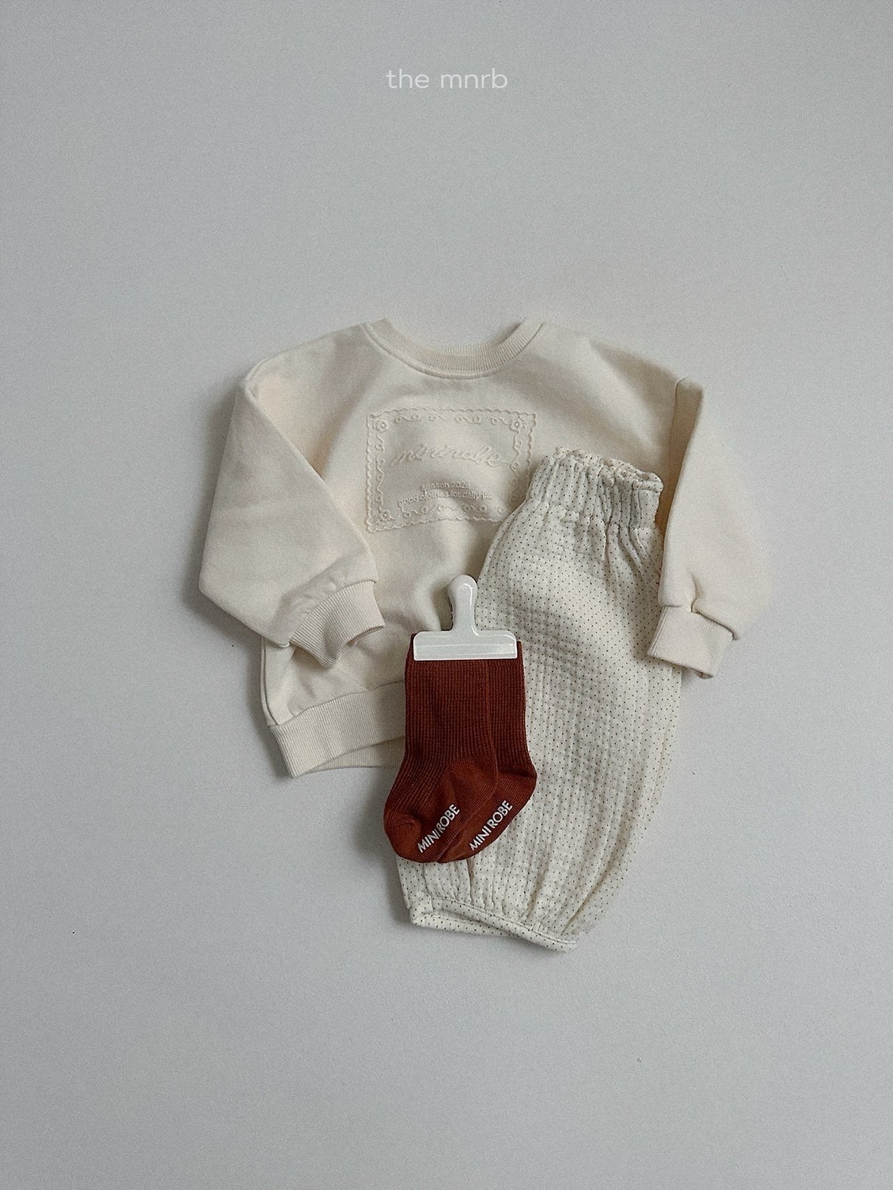 送料無料【予約】/ トントン8部ジョガーパンツ/ minirobe