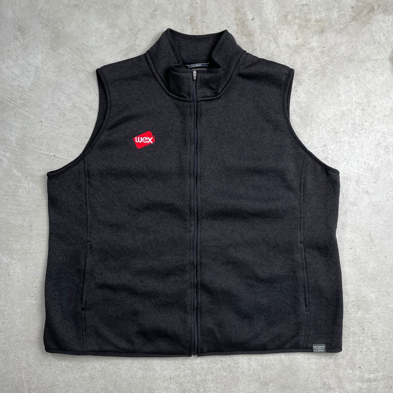 L.L.Bean エルエルビーン ニットフリースベスト 企業ロゴ刺繍 メンズ 