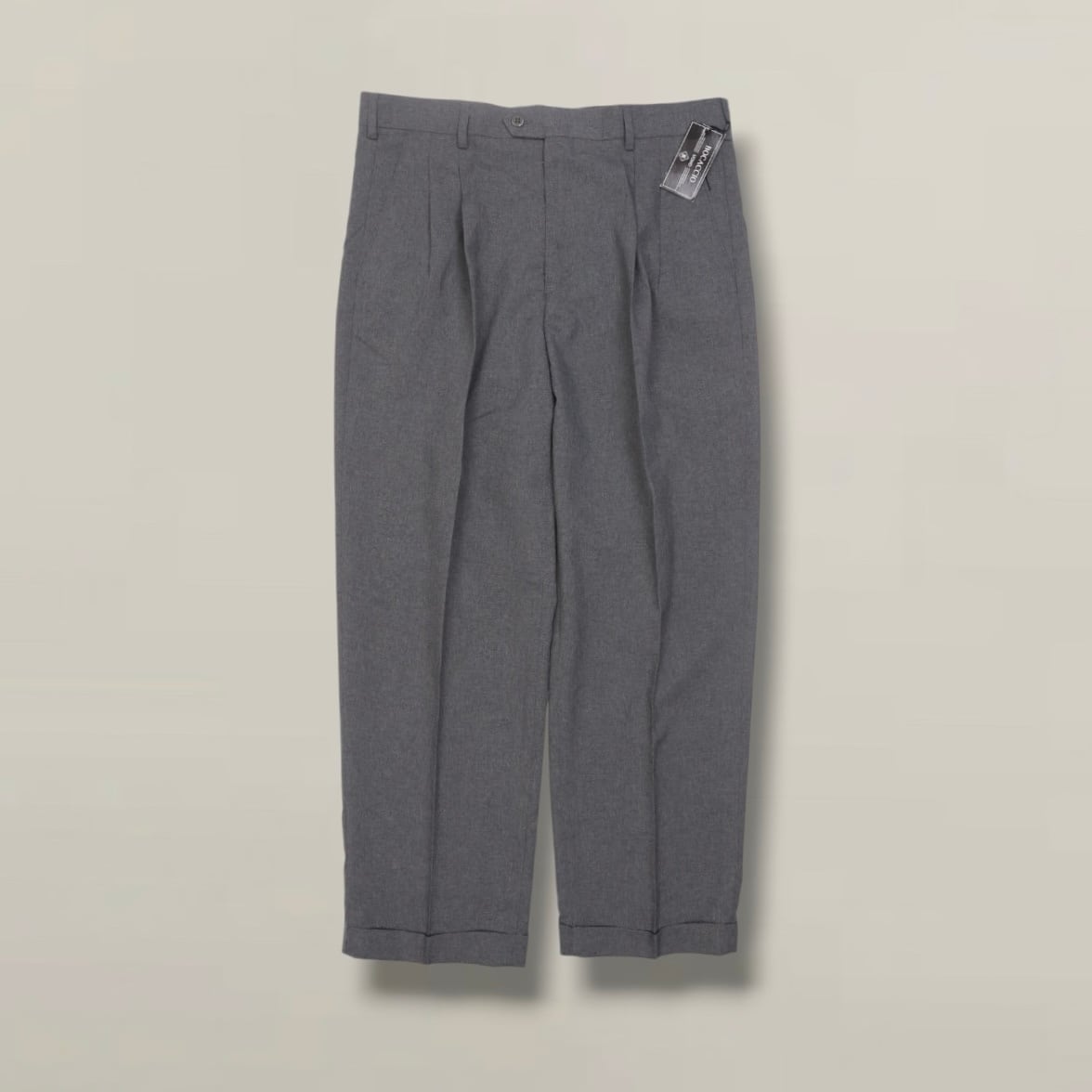 1990's “Zanella” 2-tuck wide slacks made in Italy 【OTTK-5848】 | cv