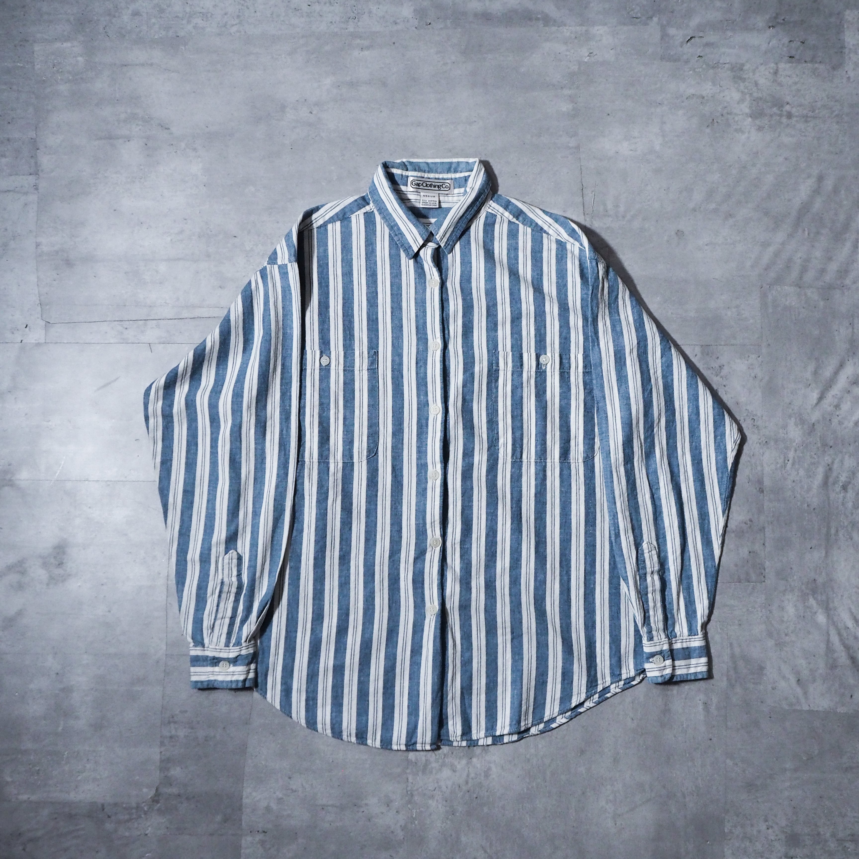 80s “old GAP” stripe shirt made in USA 80年代 オールドギャップ ...