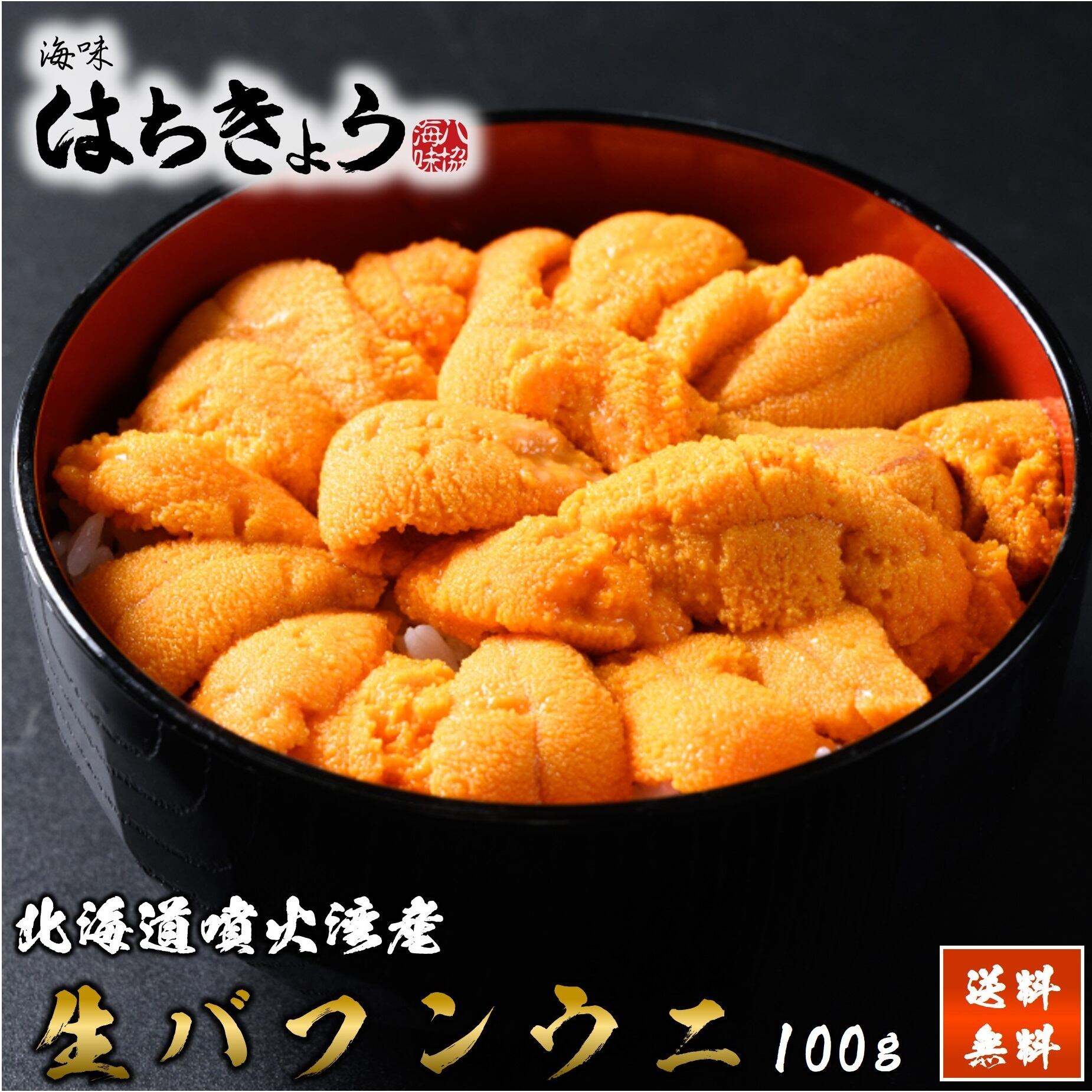 数量限定販売 北海道噴火湾産 無添加 生ウニ バフンウニ 100ｇ はちきょう市場