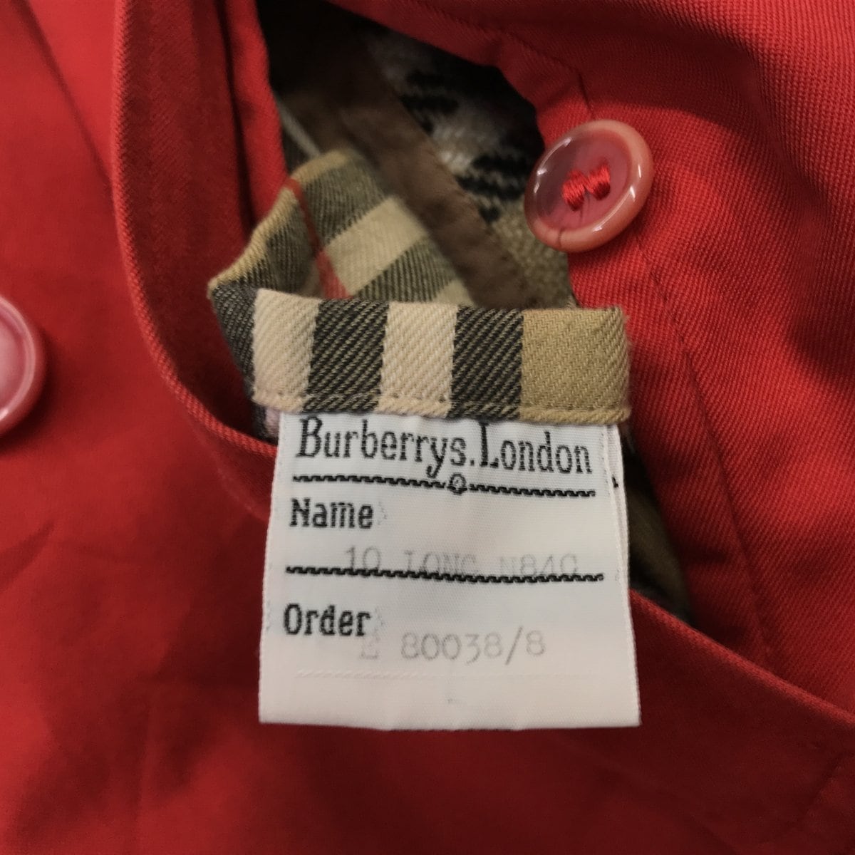 BURBERRY'S バーバリー 80年代 英国製 ステンカラーコート BURBERRY'S バーバリー 80年代 英国製 ステンカラーコート