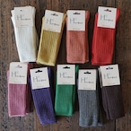 ポルトガル製ウールソックスリブロング BOURRE/H FOOTWEAR