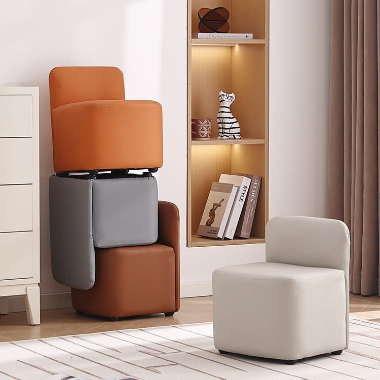 ミニ チェア ラグジュアリー スタッキング おしゃれ かわいい ブラウン 