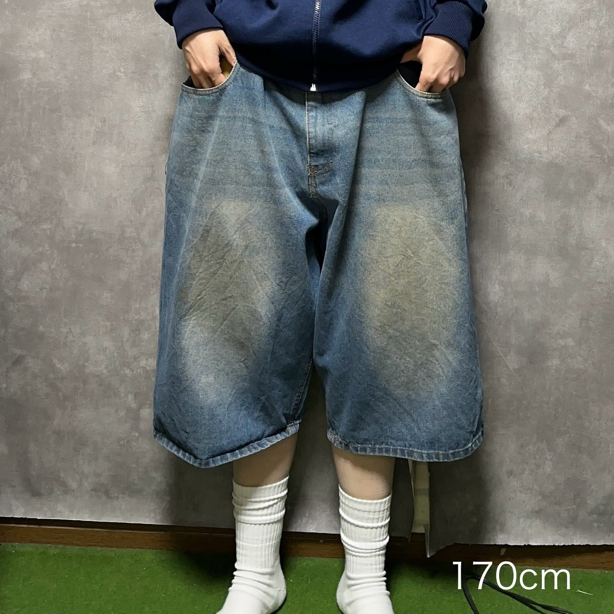 W42】ROCAWEAR Hip Hop デニムショーツ 刺繍 | 古着屋OLDGREEN 00s 