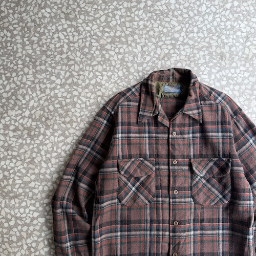 PENDLETON / 70’s Wool Board Shirt size L