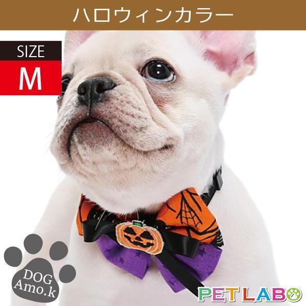 メール便発送OK!! ハロウィンカラー(Mサイズ) Amo.k アモワークス 首輪 胴輪 ハーネス リード 引き手 お散歩 お出かけ