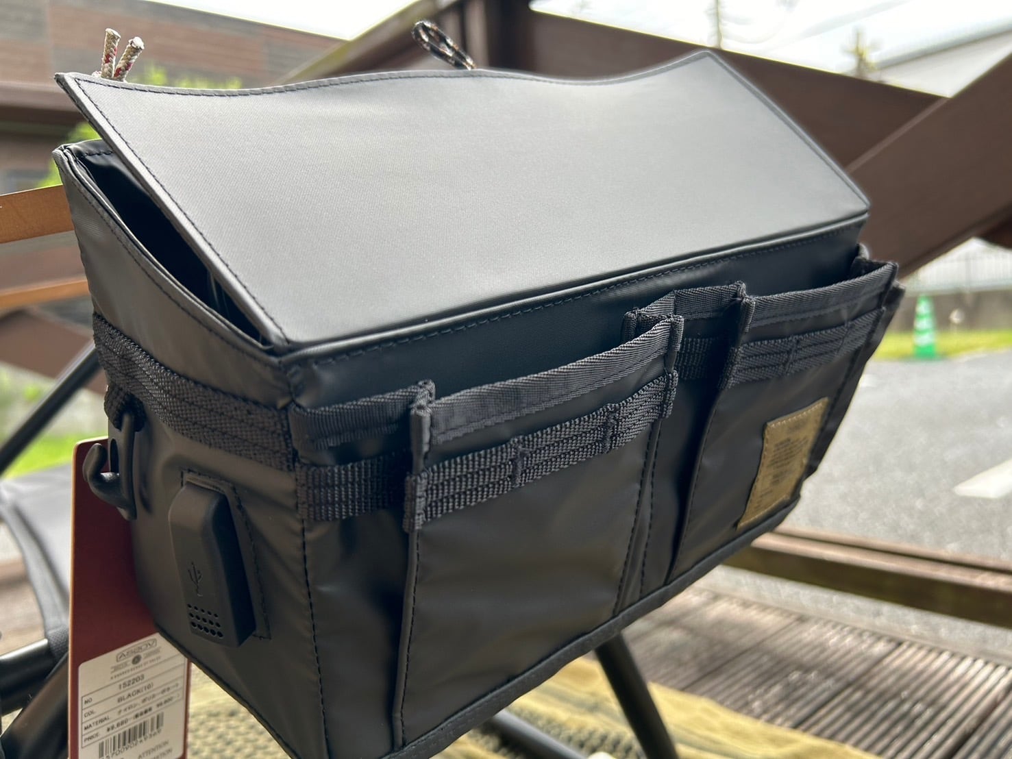 AS2OV アッソブ】NYLON POLYCA SIDE CONTAINER/BLACK ナイロン