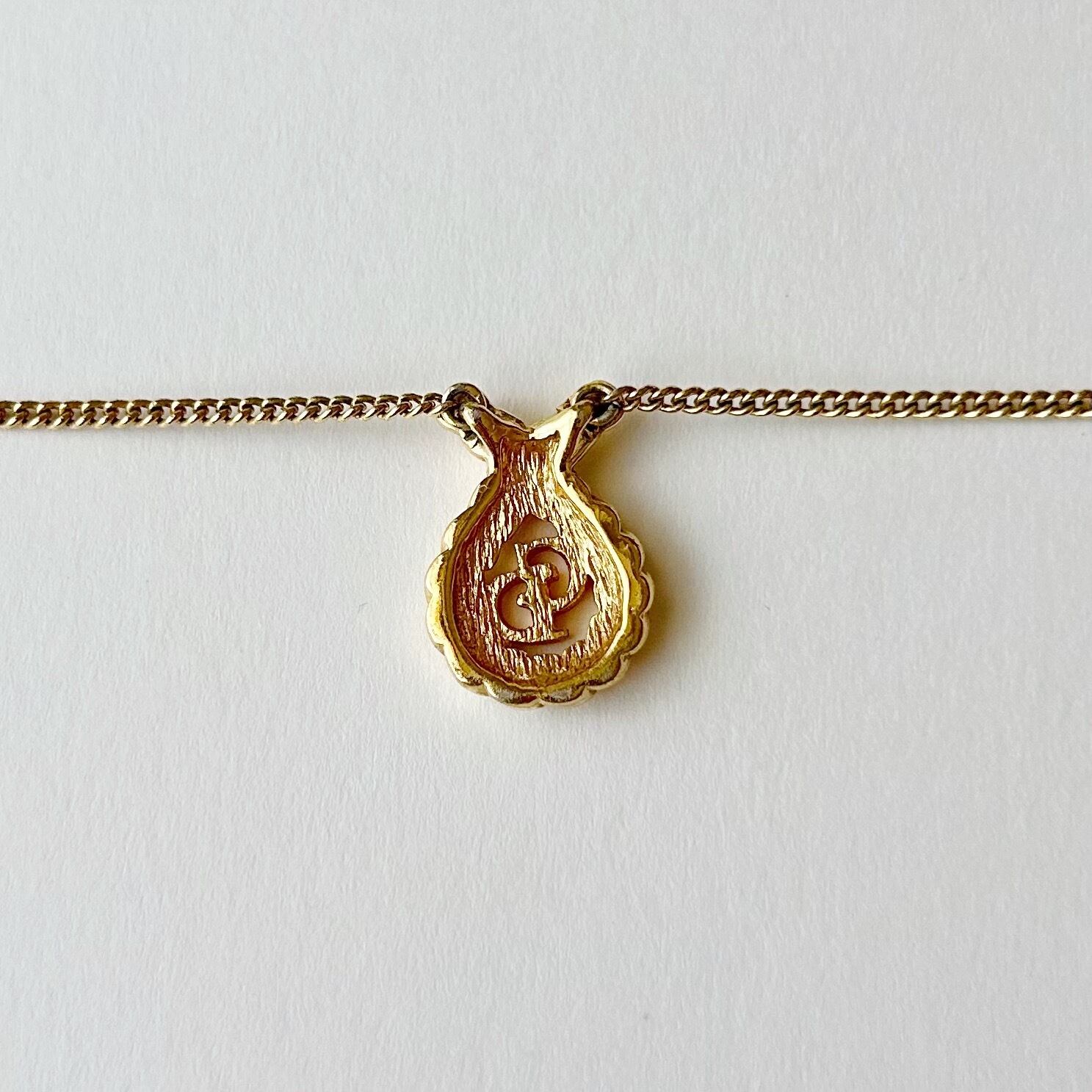 N5296】Christian Dior logo twist necklace/クリスチャン N5296】Christian Dior logo twist necklace/クリスチャン